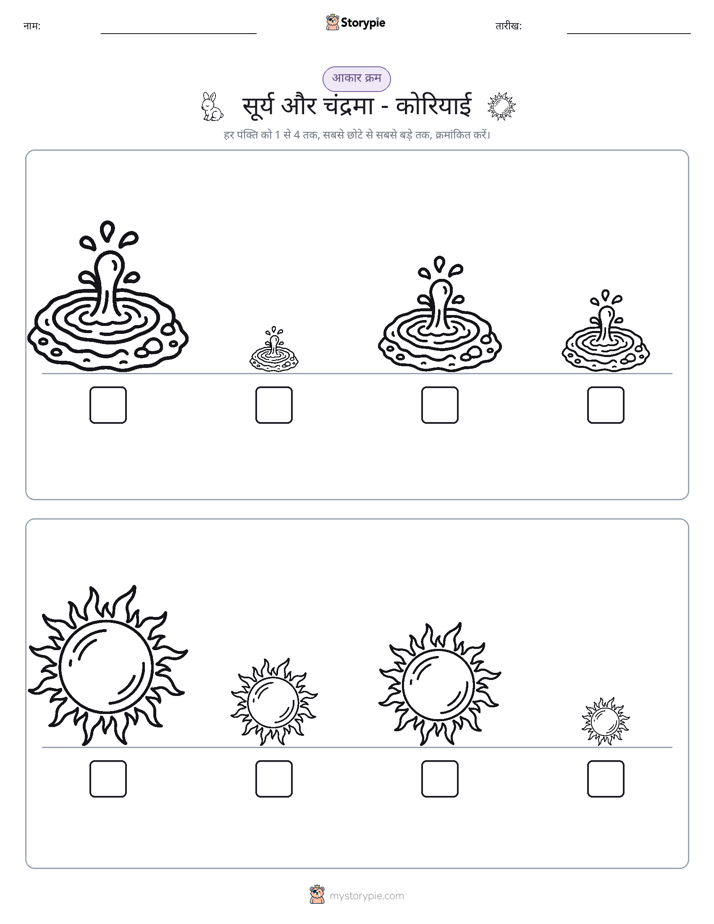आकार क्रम