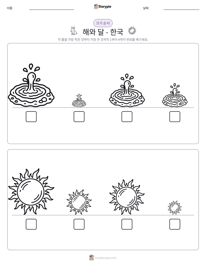 크기 순서