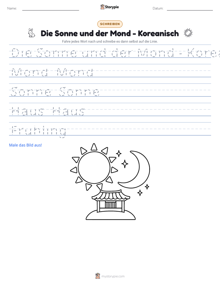 Schreibübung