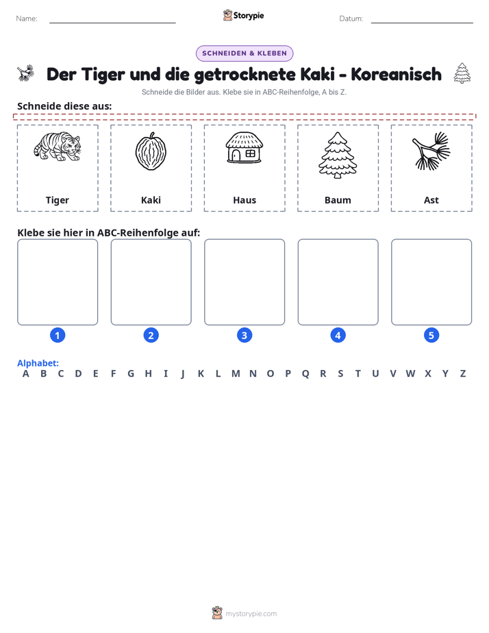 Schneiden & Einfügen Alphabet