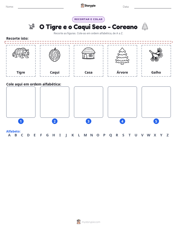 Recortar & Colar Alfabeto