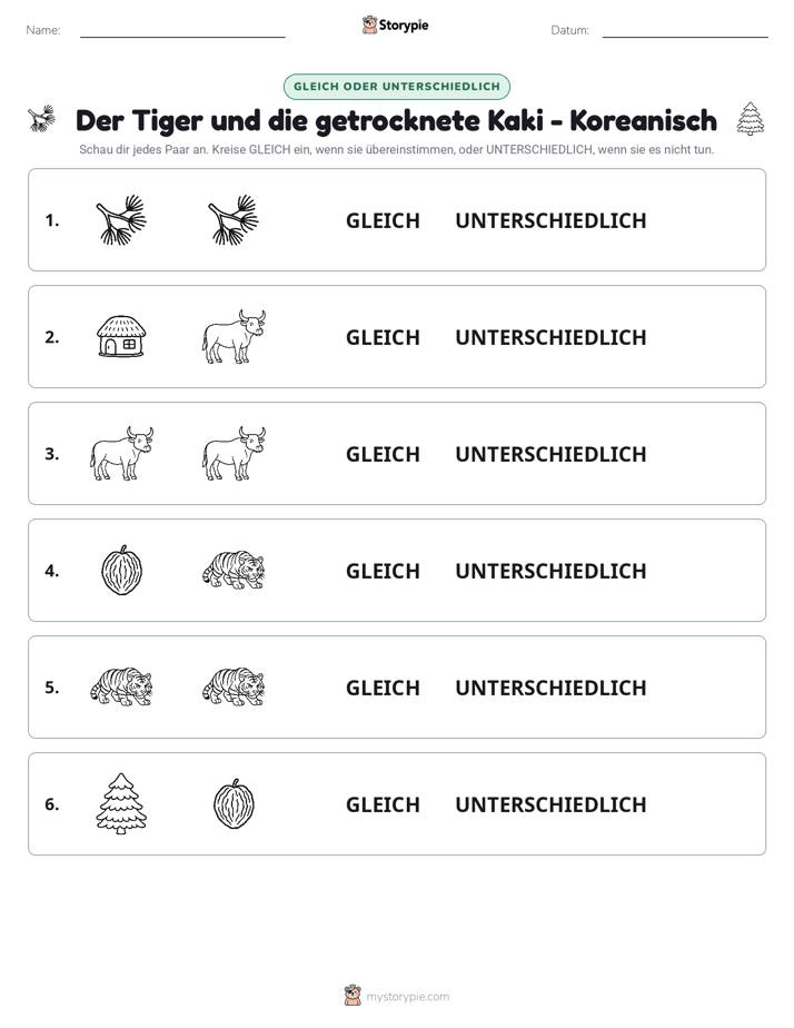 Gleich oder Anders