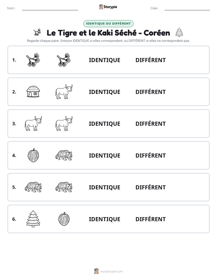 Identique ou Différent