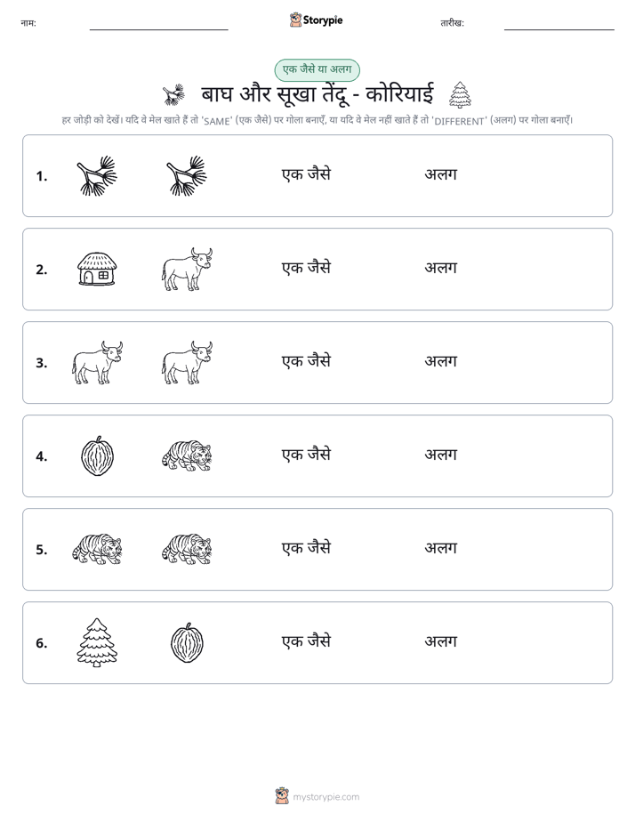 समान या भिन्न