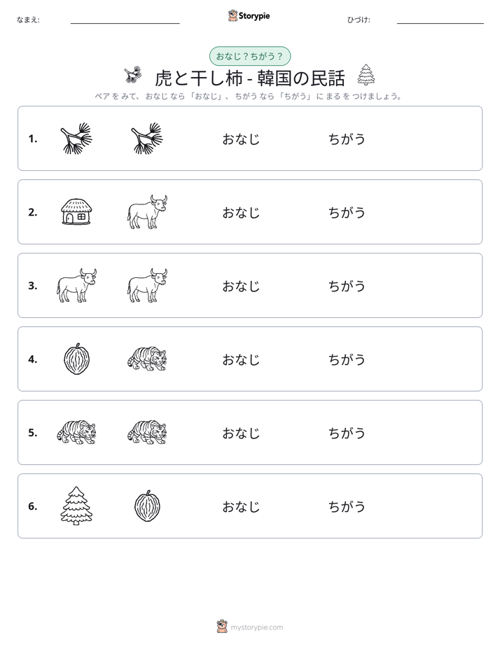 同じか違うか