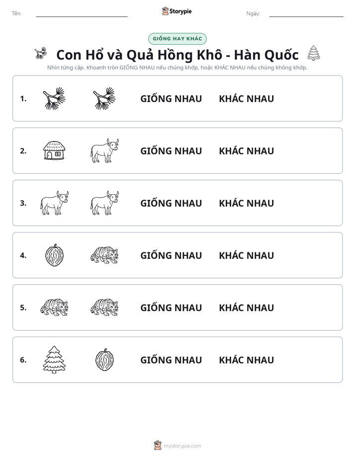 Giống Hay Khác