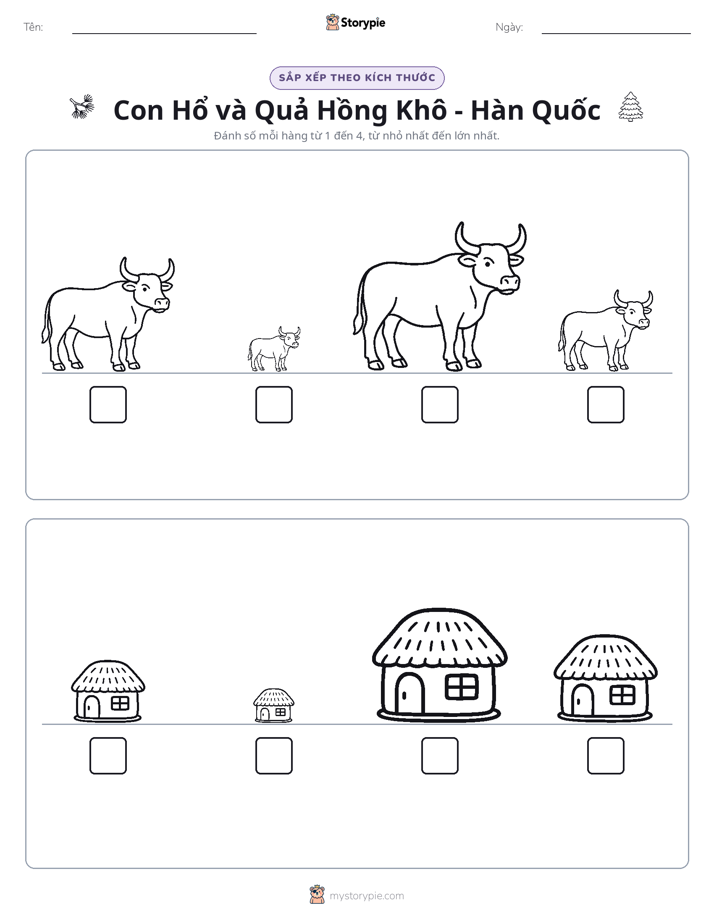 Thứ Tự Kích Thước