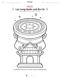 Lạc Long Quân und Âu Cơ druckbare Arbeitsblatt Vorschau