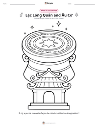 Aperçu de la feuille de travail imprimable Lạc Long Quân and Âu Cơ