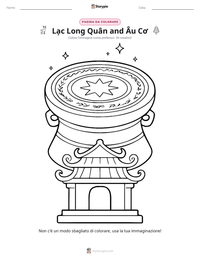 Anteprima della scheda stampabile di Lạc Long Quân and Âu Cơ