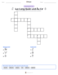 Lạc Long Quân und Âu Cơ druckbare Arbeitsblatt Vorschau