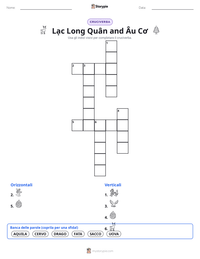 Anteprima della scheda stampabile di Lạc Long Quân and Âu Cơ