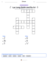 Lạc Long Quân and Âu Cơ yazdırılabilir çalışma sayfası önizlemesi
