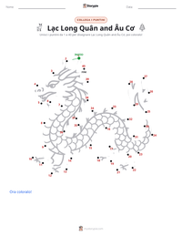 Anteprima della scheda stampabile di Lạc Long Quân and Âu Cơ