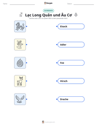 Lạc Long Quân und Âu Cơ druckbare Arbeitsblatt Vorschau