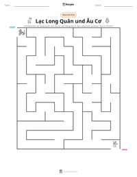 Lạc Long Quân und Âu Cơ druckbare Arbeitsblatt Vorschau