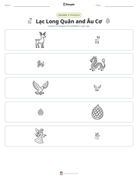 Anteprima della scheda stampabile di Lạc Long Quân and Âu Cơ