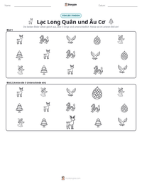 Lạc Long Quân und Âu Cơ druckbare Arbeitsblatt Vorschau