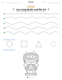 Lạc Long Quân und Âu Cơ druckbare Arbeitsblatt Vorschau