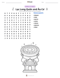 Anteprima della scheda stampabile di Lạc Long Quân and Âu Cơ