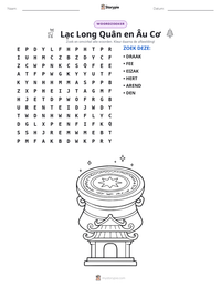 Lạc Long Quân en Âu Cơ afdrukbare werkblad voorbeeld