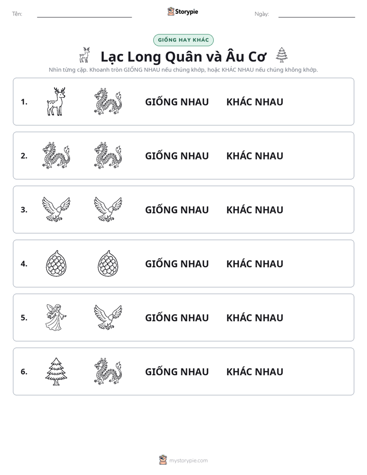 Giống Hay Khác
