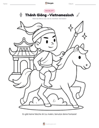 Thánh Gióng - Vietnamesisch druckbare Arbeitsblatt Vorschau
