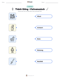 Thánh Gióng - Vietnamesisch druckbare Arbeitsblatt Vorschau