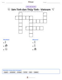 Prabaca lembar kerja cetak Sơn Tinh dan Thủy Tinh - Vietnam