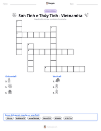 Anteprima della scheda stampabile di Sơn Tinh e Thủy Tinh - Vietnamita