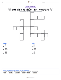 Sơn Tinh ve Thủy Tinh - Vietnam yazdırılabilir çalışma sayfası önizlemesi