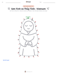 Sơn Tinh ve Thủy Tinh - Vietnam yazdırılabilir çalışma sayfası önizlemesi