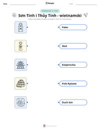 Podgląd drukowalnego arkusza ćwiczeń Sơn Tinh i Thủy Tinh - wietnamski