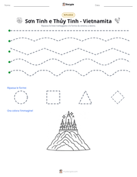 Anteprima della scheda stampabile di Sơn Tinh e Thủy Tinh - Vietnamita
