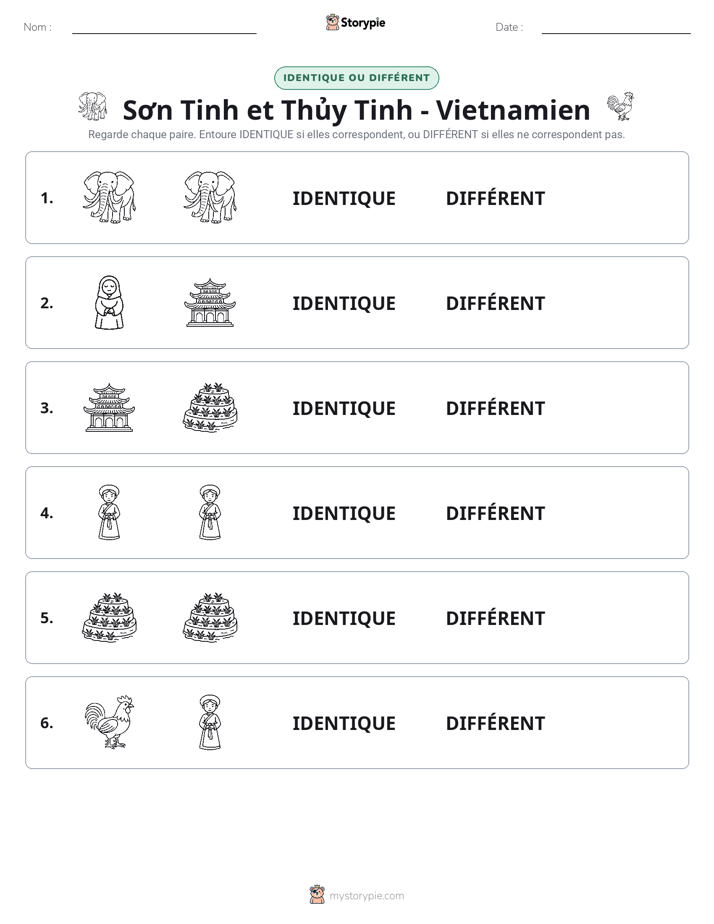 Identique ou Différent