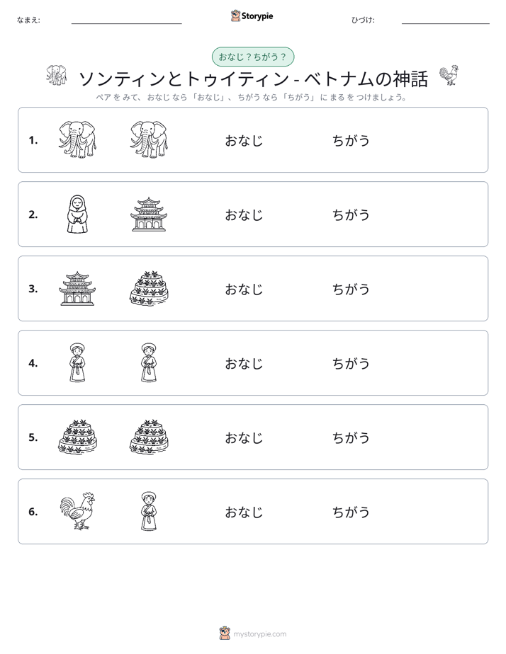 同じか違うか