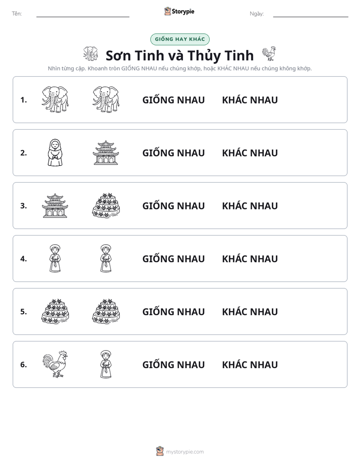 Giống Hay Khác