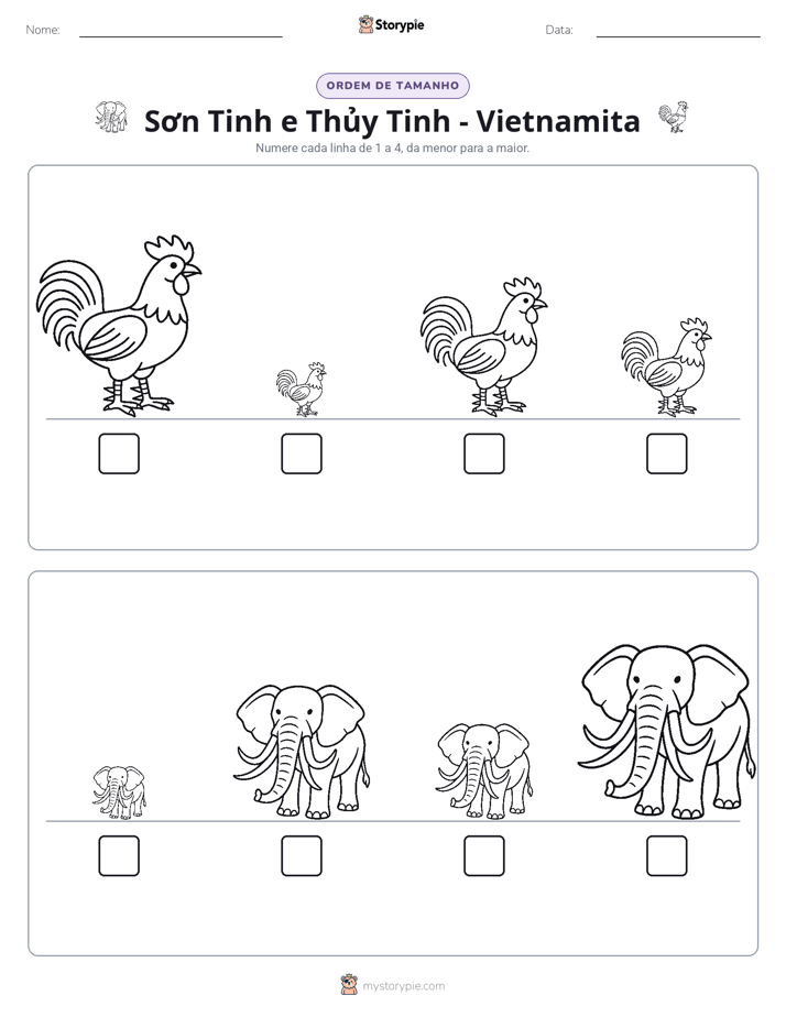 Ordem de Tamanho