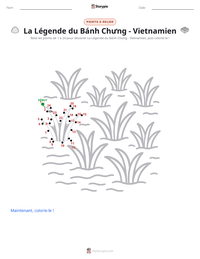 Aperçu de la feuille de travail imprimable La Légende du Bánh Chưng - Vietnamien