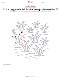 Anteprima della scheda stampabile di La Leggenda del Bánh Chưng - Vietnamita