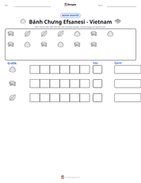 Bánh Chưng Efsanesi - Vietnam yazdırılabilir çalışma sayfası önizlemesi