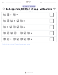 Anteprima della scheda stampabile di La Leggenda del Bánh Chưng - Vietnamita