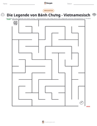 Die Legende von Bánh Chưng - Vietnamesisch druckbare Arbeitsblatt Vorschau