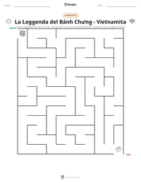 Anteprima della scheda stampabile di La Leggenda del Bánh Chưng - Vietnamita