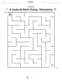 Prévia da folha de atividades imprimível A Lenda de Bánh Chưng - Vietnamita