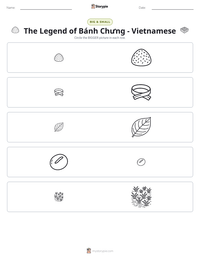 The Legend of Bánh Chưng - Vietnamese printable worksheet preview