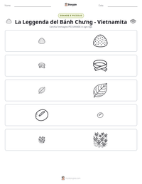 Anteprima della scheda stampabile di La Leggenda del Bánh Chưng - Vietnamita