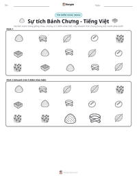 Xem trước tài liệu in sẵn Sự tích Bánh Chưng - Tiếng Việt