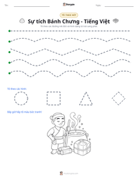 Xem trước tài liệu in sẵn Sự tích Bánh Chưng - Tiếng Việt