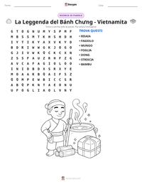Anteprima della scheda stampabile di La Leggenda del Bánh Chưng - Vietnamita